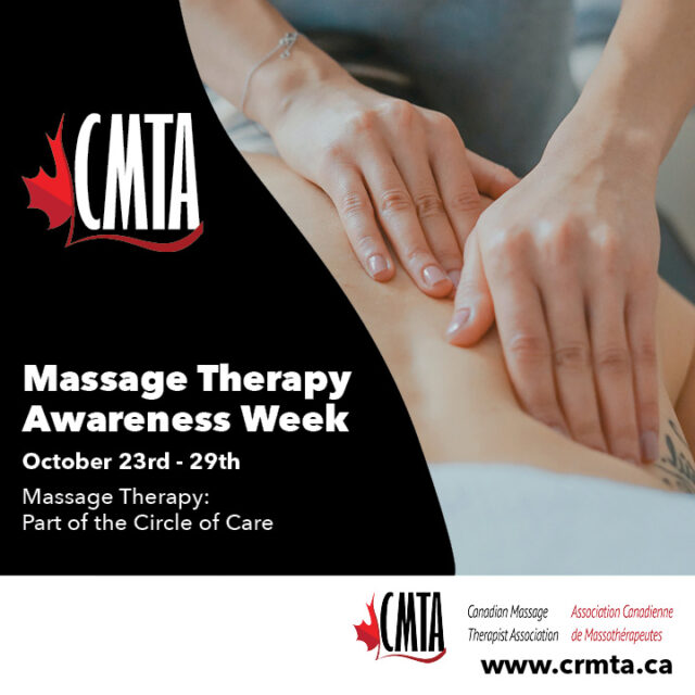 Massage Therapy Awareness Week October 2329 Canadian Registered